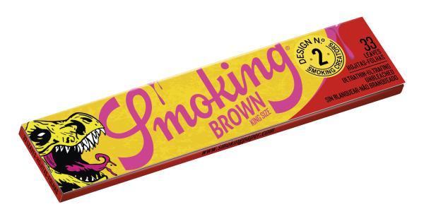 Smoking Brown Creators King Size – ungebleichte Longpapers 108×44 mm, ca. 13 g/m², 33 Blättchen (Sonderedition)